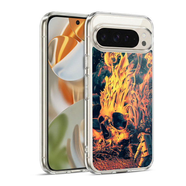 Riza Peker Skulls 9 Space Skull Soft Gel Case for Google Pixel 9 / Pixel 9 Pro