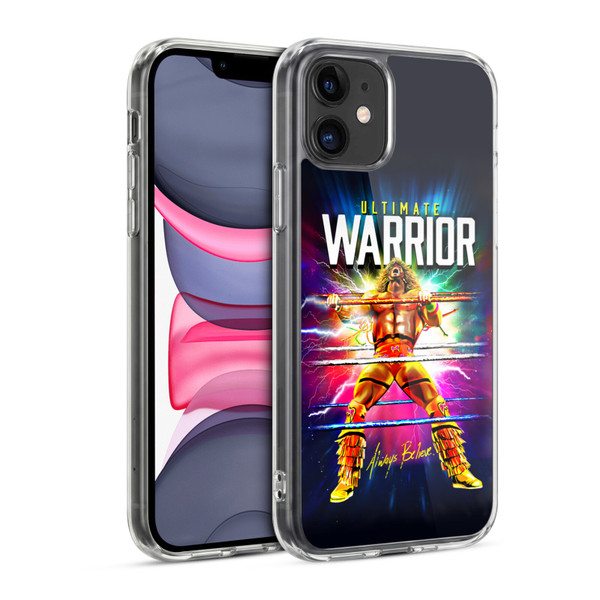 WWE The Ultimate Warrior Retro Blast Soft Gel Case for Apple iPhone 11