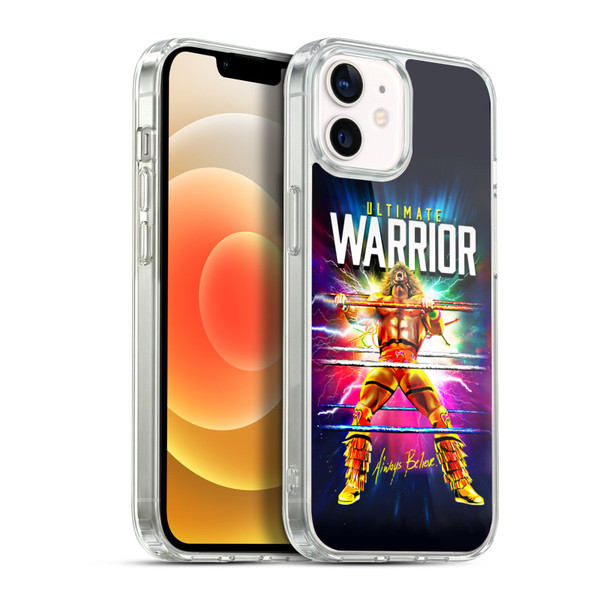 WWE The Ultimate Warrior Retro Blast Soft Gel Case for Apple iPhone 12 / iPhone 12 Pro & MagSafe