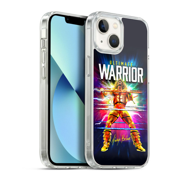 WWE The Ultimate Warrior Retro Blast Soft Gel Case for Apple iPhone 13