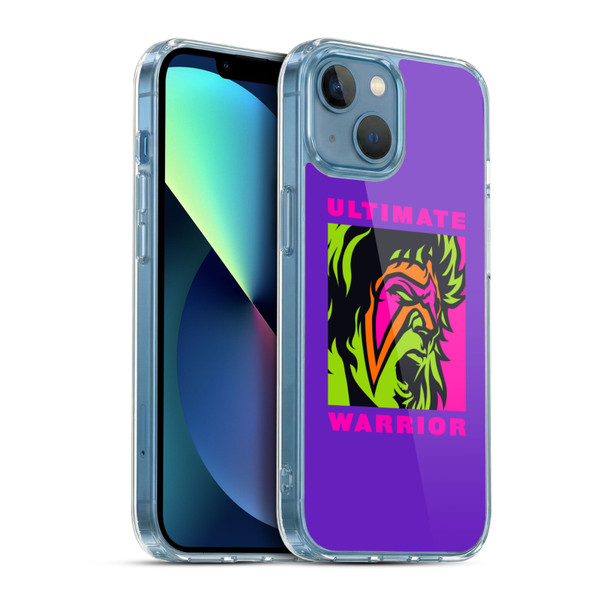 WWE The Ultimate Warrior Illustrated Soft Gel Case for Apple iPhone 13 Mini & MagSafe