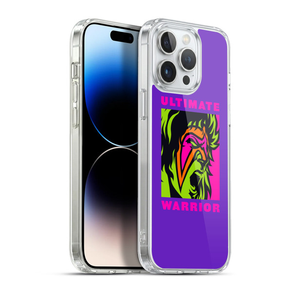 WWE The Ultimate Warrior Illustrated Soft Gel Case for Apple iPhone 13 Pro Max & MagSafe