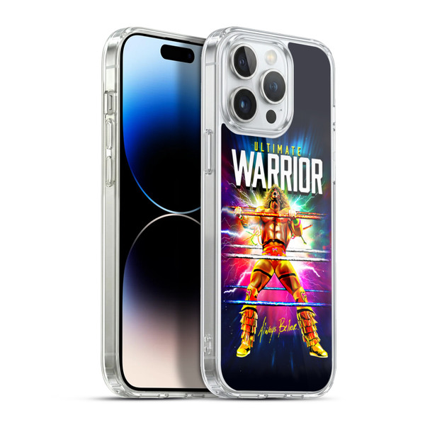 WWE The Ultimate Warrior Retro Blast Soft Gel Case for Apple iPhone 13 Pro Max & MagSafe