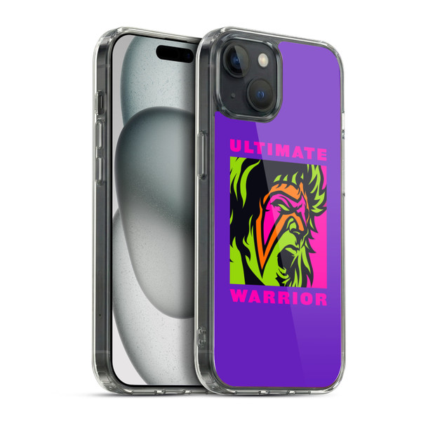 WWE The Ultimate Warrior Illustrated Soft Gel Case for Apple iPhone 15 Plus & MagSafe