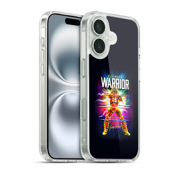 WWE The Ultimate Warrior Retro Blast Soft Gel Case for Apple iPhone 16 & MagSafe