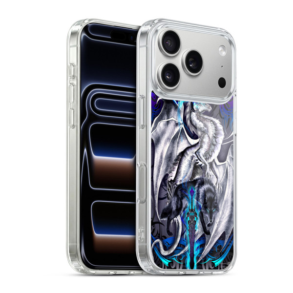 Ruth Thompson Dragons with Swords Blade & Fantasy Wolf Soft Gel Case for Apple iPhone 17 Pro