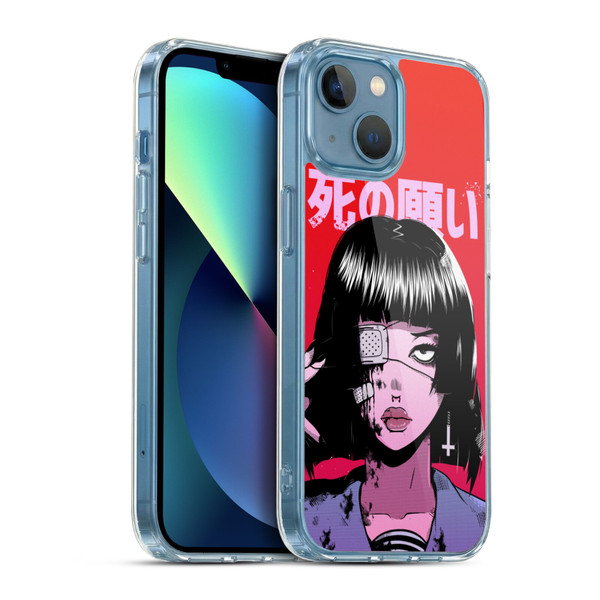 Zombie Makeout Club Art Eye Patch Soft Gel Case for Apple iPhone 13 Mini & MagSafe