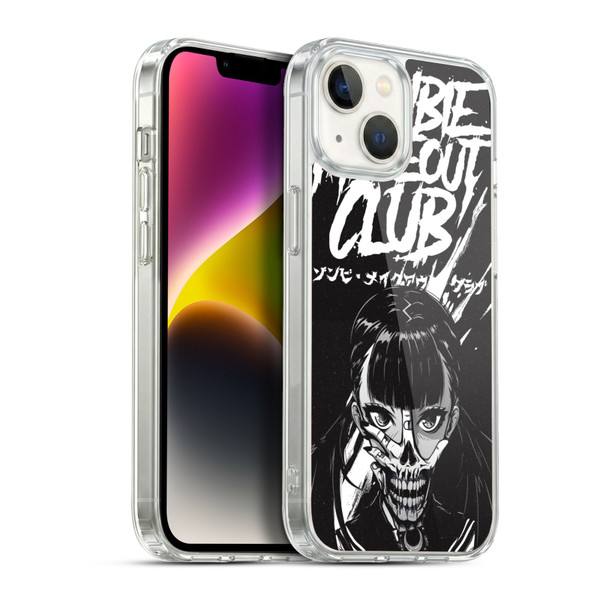 Zombie Makeout Club Art Face Off Soft Gel Case for Apple iPhone 14