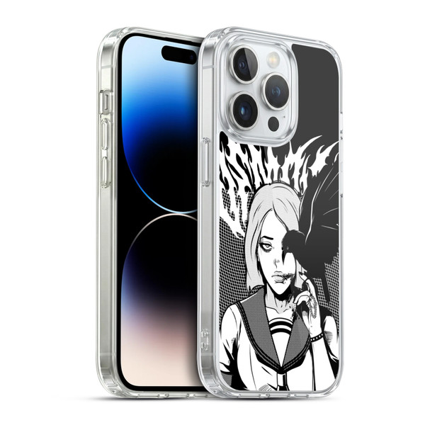 Zombie Makeout Club Art Crow Soft Gel Case for Apple iPhone 14 Pro & MagSafe