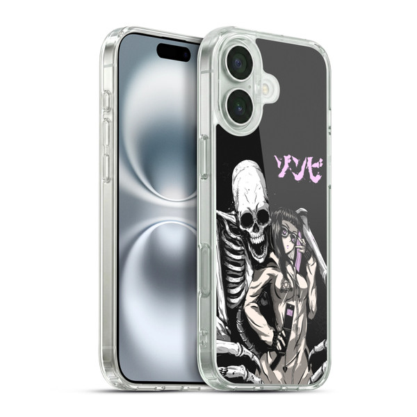 Zombie Makeout Club Art Stop Drop Selfie Soft Gel Case for Apple iPhone 16 Plus & MagSafe
