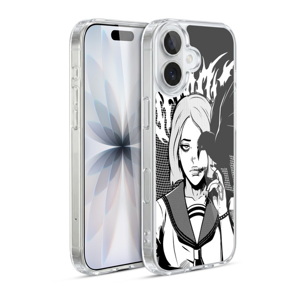 Zombie Makeout Club Art Crow Soft Gel Case for Apple iPhone 17
