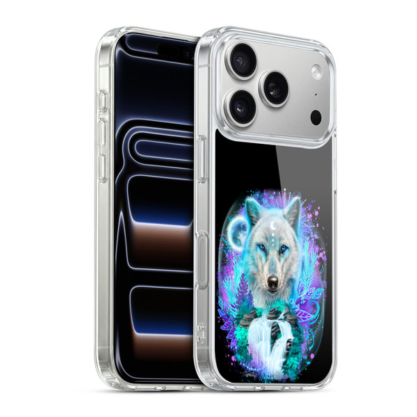 Sheena Pike Animals Winter Wolf Spirit & Waterfall Soft Gel Case for Apple iPhone 17 Pro