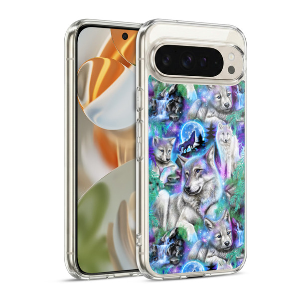 Sheena Pike Animals Daydream Galaxy Wolves Soft Gel Case for Google Pixel 9 / Pixel 9 Pro