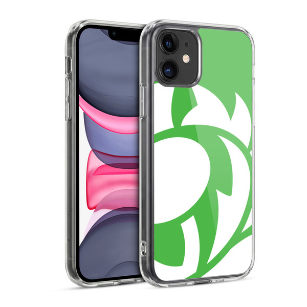 Scotland Rugby Oversized Thistle Grass Green Soft Gel Case for Apple iPhone 11