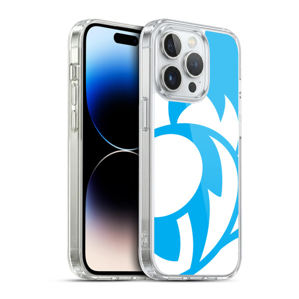 Scotland Rugby Oversized Thistle Sky Blue Soft Gel Case for Apple iPhone 13 Pro & MagSafe