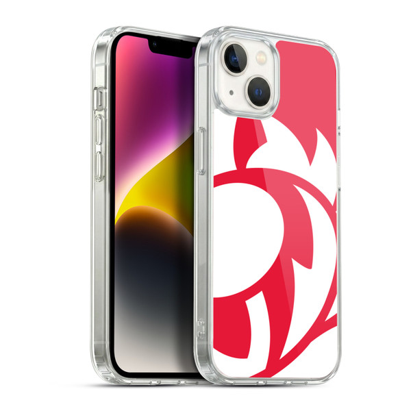 Scotland Rugby Oversized Thistle Rampant Red Soft Gel Case for Apple iPhone 14 Plus & MagSafe