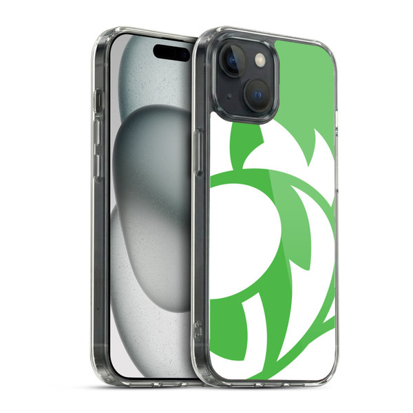 Scotland Rugby Oversized Thistle Grass Green Soft Gel Case for Apple iPhone 15 & MagSafe