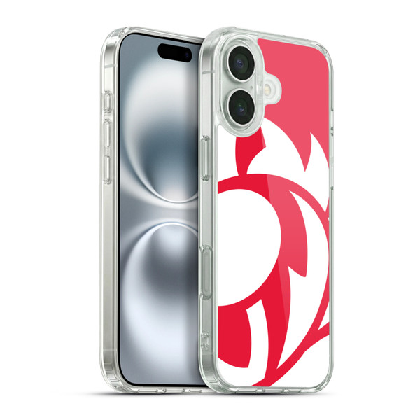 Scotland Rugby Oversized Thistle Rampant Red Soft Gel Case for Apple iPhone 16 Plus & MagSafe