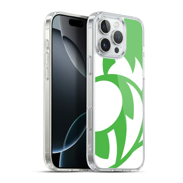 Scotland Rugby Oversized Thistle Grass Green Soft Gel Case for Apple iPhone 16 Pro Max & MagSafe