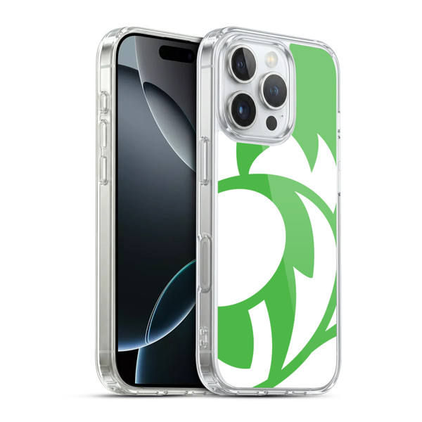 Scotland Rugby Oversized Thistle Grass Green Soft Gel Case for Apple iPhone 16 Pro & MagSafe