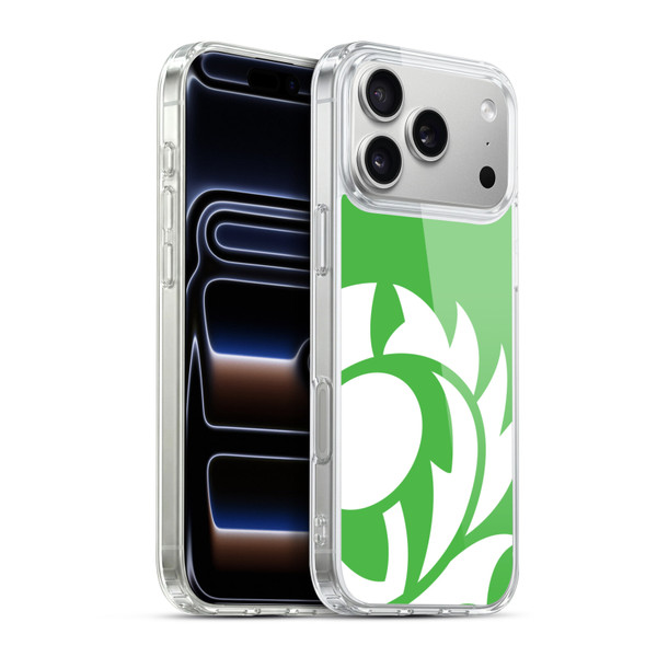 Scotland Rugby Oversized Thistle Grass Green Soft Gel Case for Apple iPhone 17 Pro Max