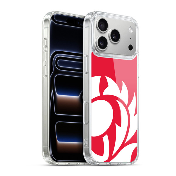 Scotland Rugby Oversized Thistle Rampant Red Soft Gel Case for Apple iPhone 17 Pro Max
