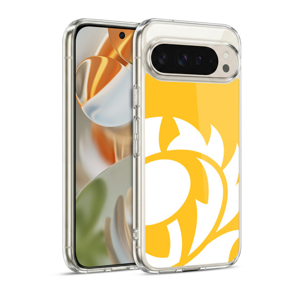 Scotland Rugby Oversized Thistle Rampant Yellow Soft Gel Case for Google Pixel 9 / Pixel 9 Pro