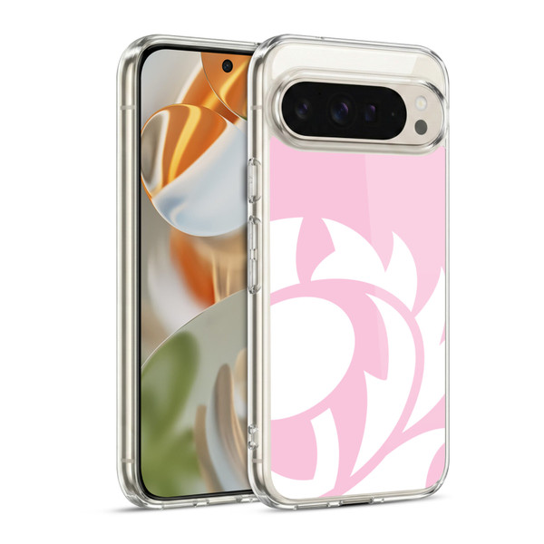 Scotland Rugby Oversized Thistle Salmon Pink Soft Gel Case for Google Pixel 9 / Pixel 9 Pro