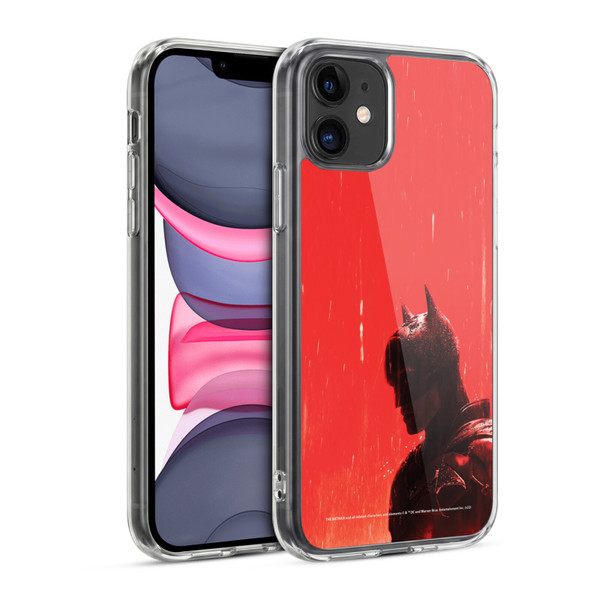 The Batman Neo-Noir Graphics Rain Soft Gel Case for Apple iPhone 11