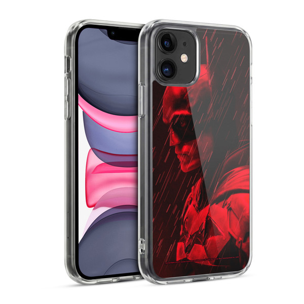The Batman Neo-Noir Graphics Red Rain Soft Gel Case for Apple iPhone 11