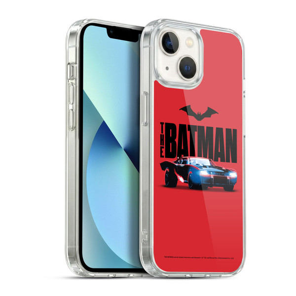 The Batman Neo-Noir Graphics Batmobile Soft Gel Case for Apple iPhone 13