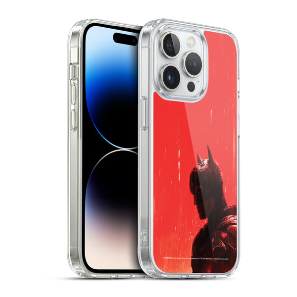 The Batman Neo-Noir Graphics Rain Soft Gel Case for Apple iPhone 13 Pro & MagSafe