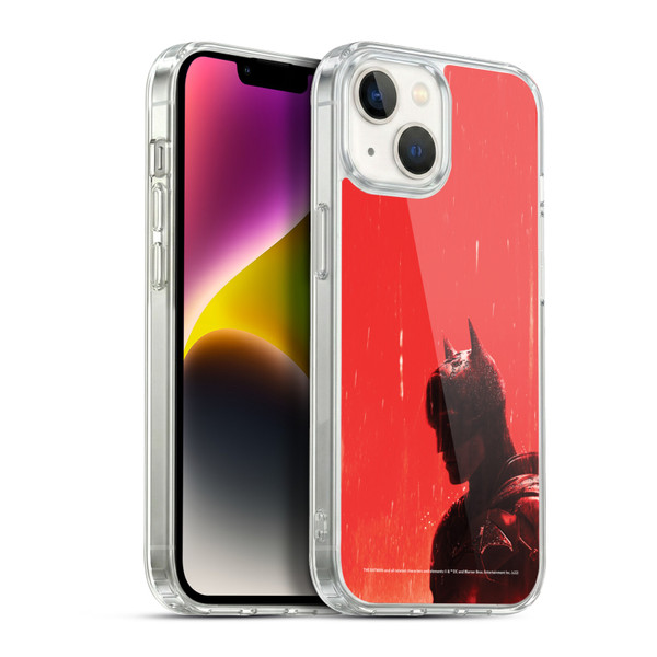 The Batman Neo-Noir Graphics Rain Soft Gel Case for Apple iPhone 14