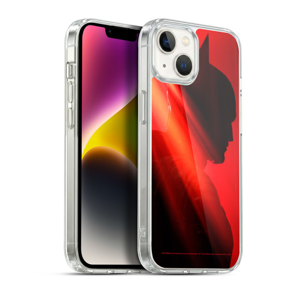 The Batman Neo-Noir Graphics Silhouette Soft Gel Case for Apple iPhone 14 Plus & MagSafe