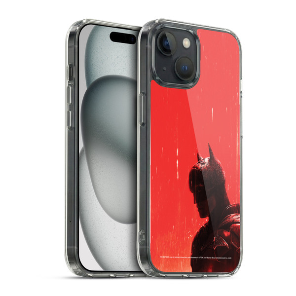 The Batman Neo-Noir Graphics Rain Soft Gel Case for Apple iPhone 15 & MagSafe