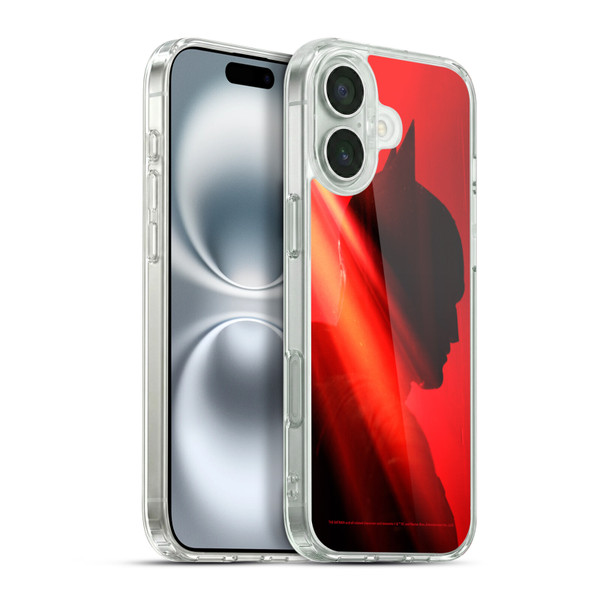 The Batman Neo-Noir Graphics Silhouette Soft Gel Case for Apple iPhone 16 Plus & MagSafe