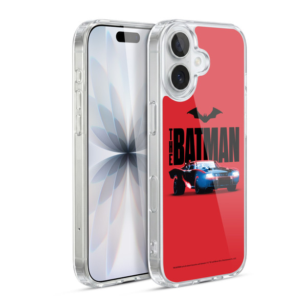The Batman Neo-Noir Graphics Batmobile Soft Gel Case for Apple iPhone 17