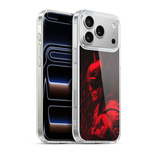 The Batman Neo-Noir Graphics Red Rain Soft Gel Case for Apple iPhone 17 Pro Max