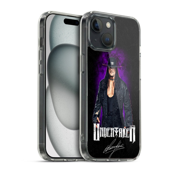 WWE Undertaker Image Soft Gel Case for Apple iPhone 15 & MagSafe