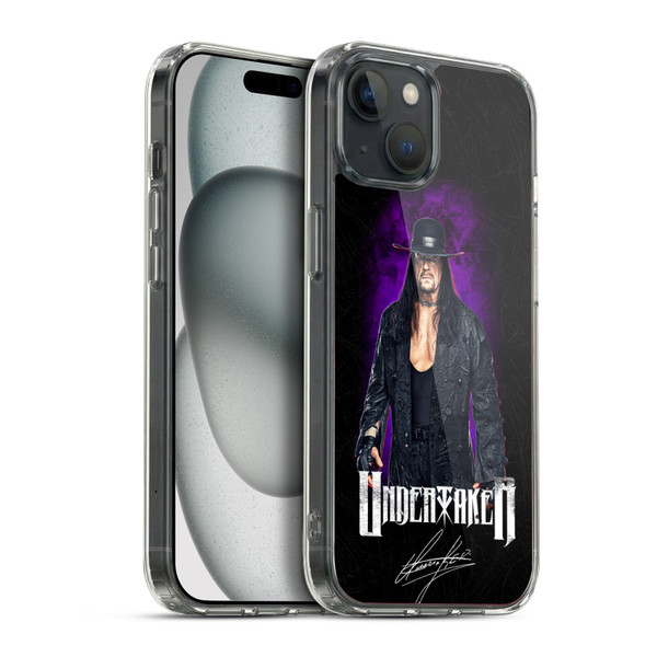 WWE Undertaker Image Soft Gel Case for Apple iPhone 15 Plus & MagSafe