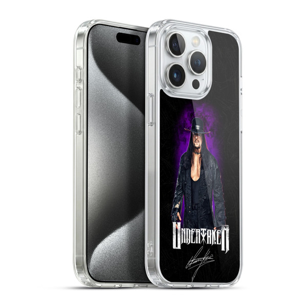 WWE Undertaker Image Soft Gel Case for Apple iPhone 15 Pro Max & MagSafe