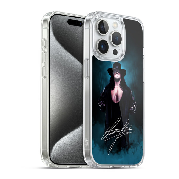 WWE Undertaker Deadman Signature Soft Gel Case for Apple iPhone 15 Pro & MagSafe