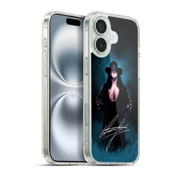 WWE Undertaker Deadman Signature Soft Gel Case for Apple iPhone 16 Plus & MagSafe