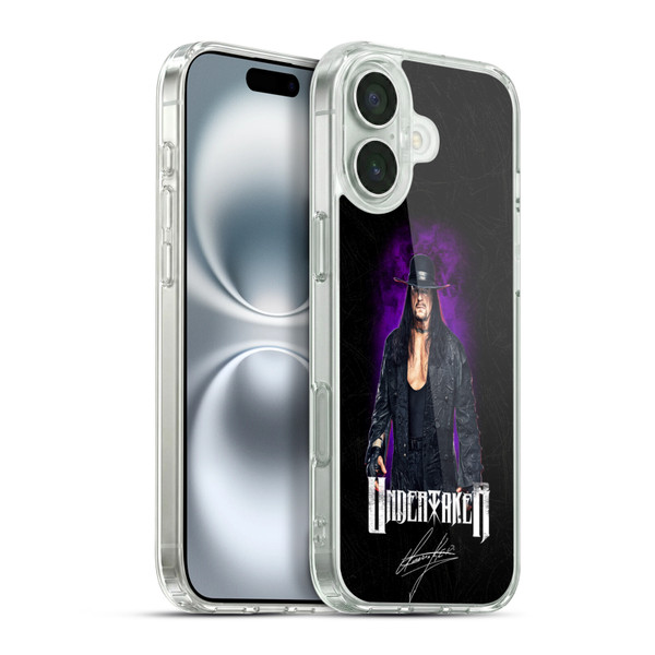 WWE Undertaker Image Soft Gel Case for Apple iPhone 16 Plus & MagSafe