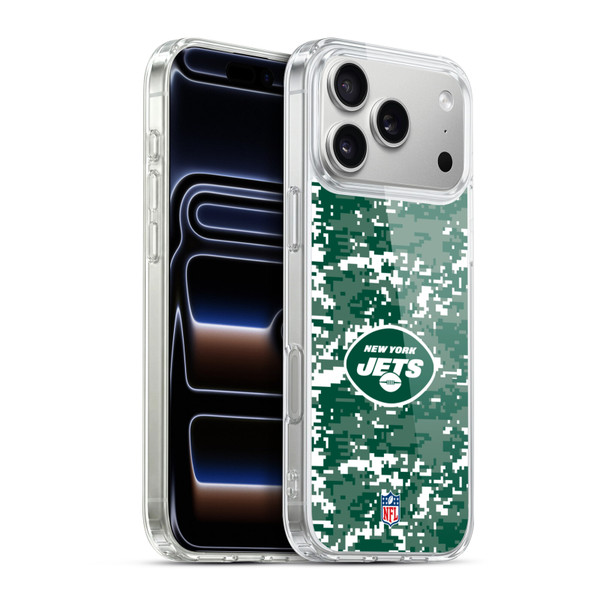 NFL New York Jets Graphics Digital Camouflage Soft Gel Case for Apple iPhone 17 Pro Max