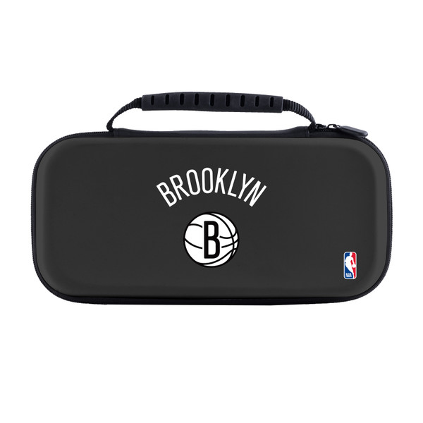 NBA Brooklyn Nets Logo Black Design Text Hard Storage Travel Carry Case for Nintendo Switch 2