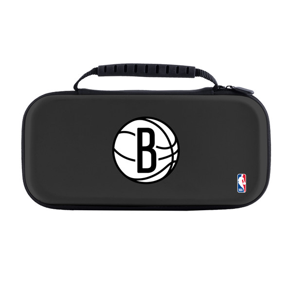 NBA Brooklyn Nets Logo Primary Hard Storage Travel Carry Case for Nintendo Switch 2