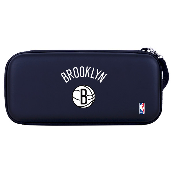 NBA Brooklyn Nets Logo Black Design Text Hard Storage Travel Carry Case for Nintendo Switch