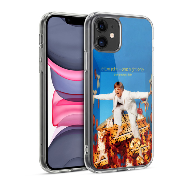 Elton John Artwork One Night Only Album Soft Gel Case for Apple iPhone 11