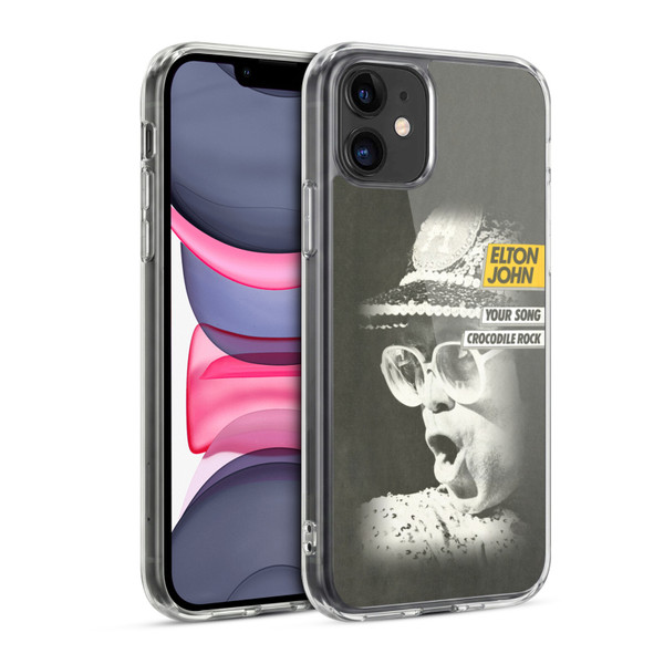 Elton John Artwork Your Song Single Soft Gel Case for Apple iPhone 11